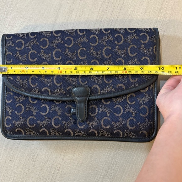 Vintage CELINE Macadam Canvas Clutch 7"x10" - Picture 8 of 8
